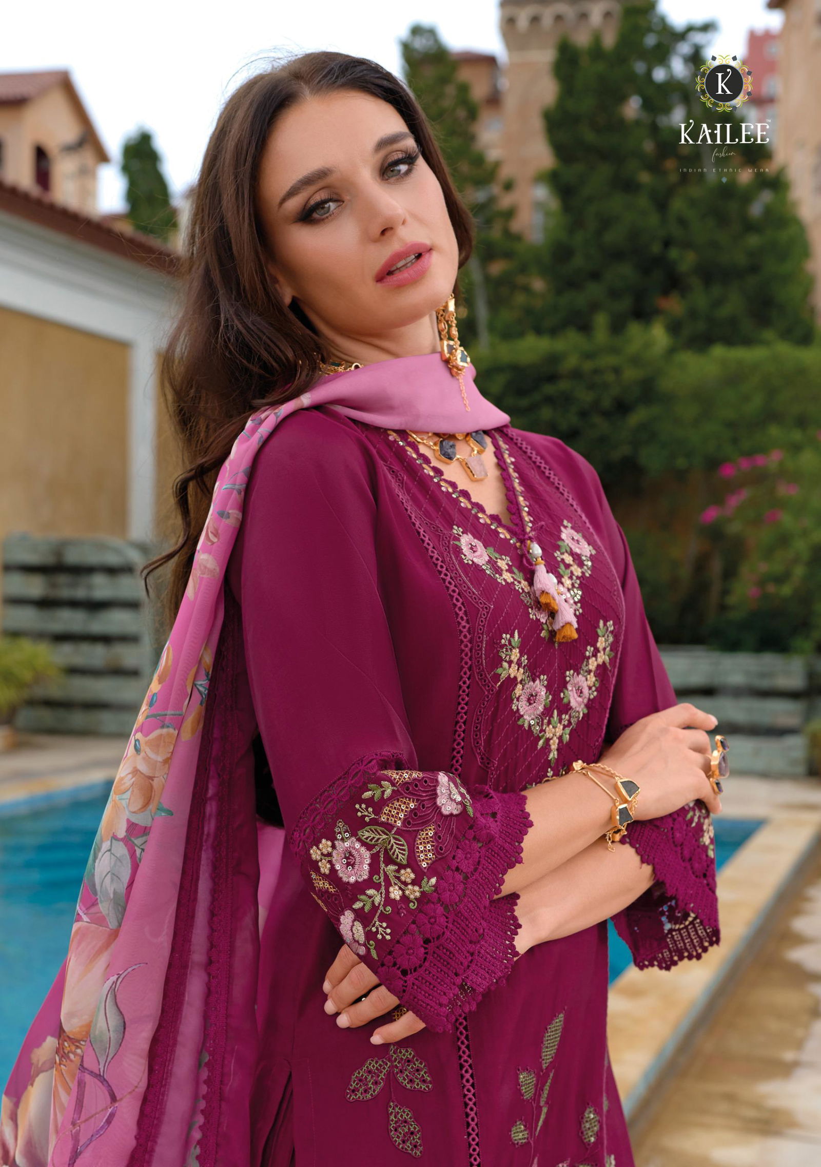 Sifaara Vol 2 By Kailee Viscose Muslin Pakistani Readymade Suits Wholesale Online